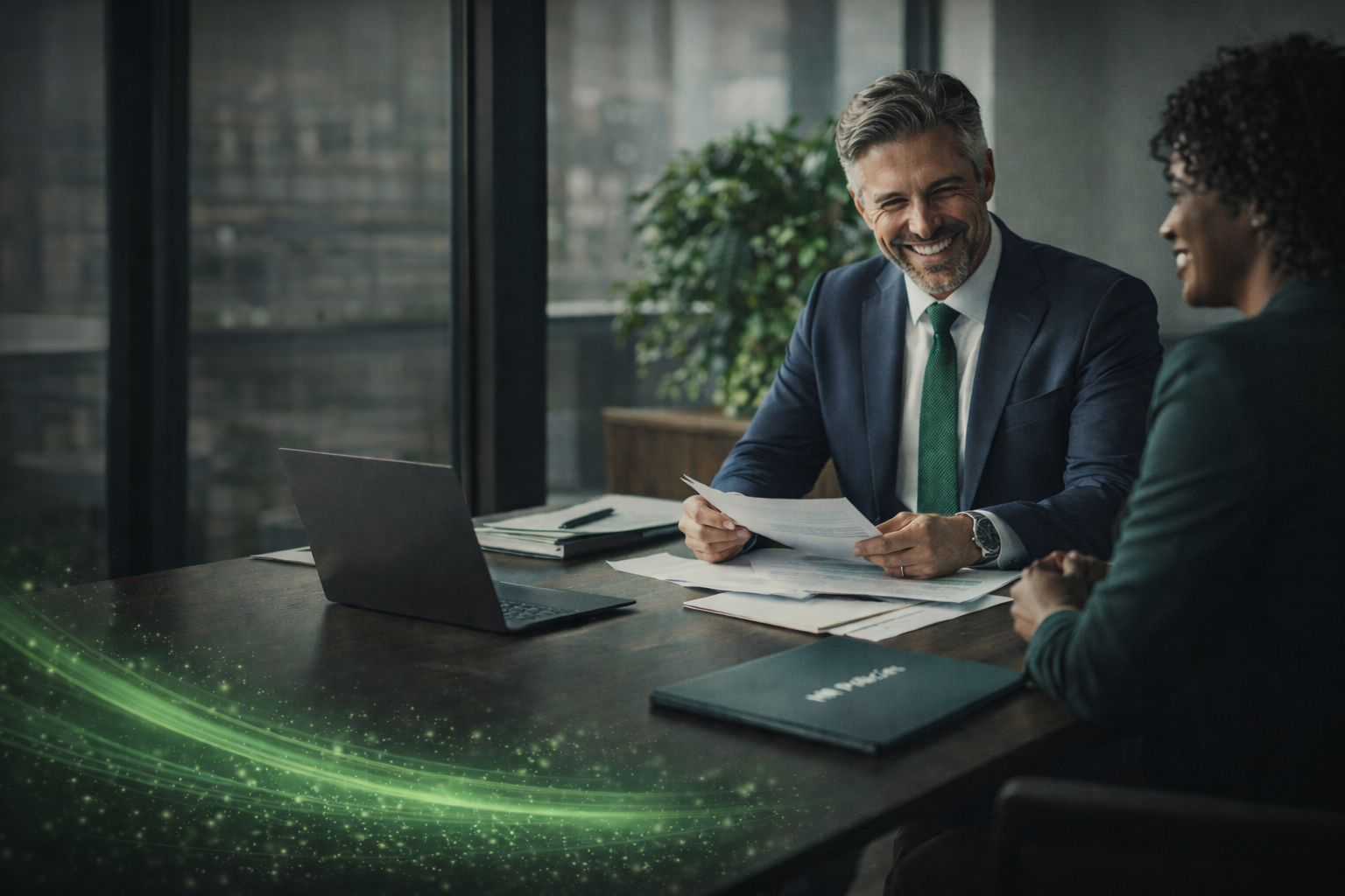 Entrepreneur working